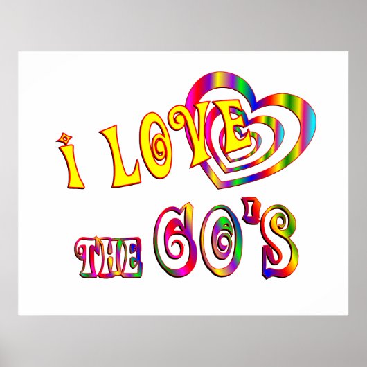 I Liebe des 60ers Poster (Vorne)