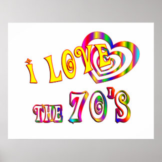 I Liebe des 70ers Poster