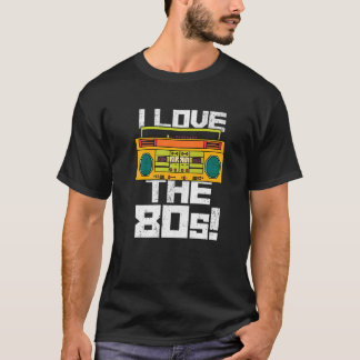 I Liebe des 80er Party Outfit Cassette Tape Radio T-Shirt