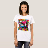 i Liebe des 80er-Retro-Designs T-Shirt (Vorne ganz)