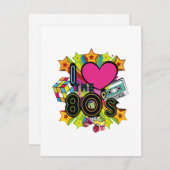 i Liebe des 80ers Begleitkarte (Vorne/Hinten)