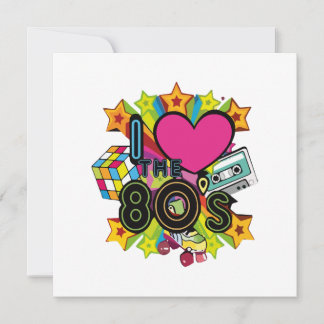 i Liebe des 80ers Einladung
