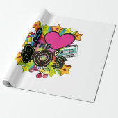 i Liebe des 80ers Geschenkpapier (Ungerollt)