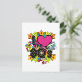 i Liebe des 80ers Postkarte (Stehend Vorderseite)