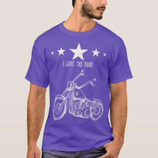 I Liebe des Autofahrrad-Autofahrrad-Vintag T-Shirt