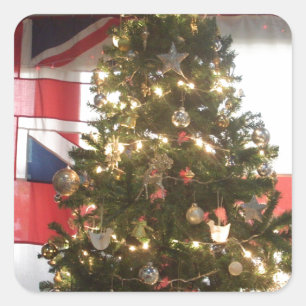 I Liebe des britischen Holiday Special Event Ar Quadratischer Aufkleber