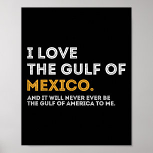 I Liebe des Golfs von Mexiko Golf von Amerika Juli Poster