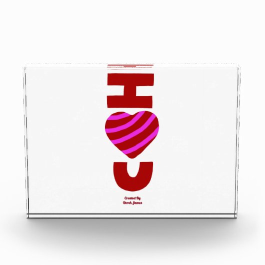 I Liebe des horizontalen Foto-Blocks Fotoblock (Vorderseite)