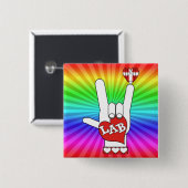 I LIEBE DES LABRADOR-ASL-ZEICHENS BUTTON (Vorne & Hinten)