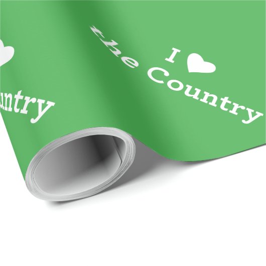 I Liebe des Landes Geschenkpapier (Rolleneckpunkt)