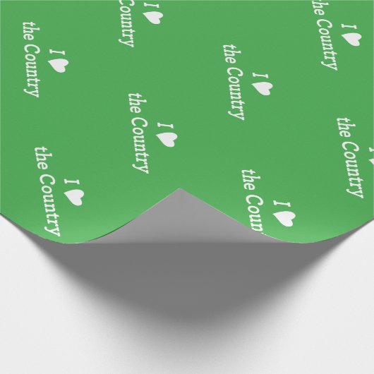 I Liebe des Landes Geschenkpapier (Ecke)