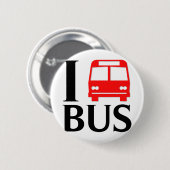 I Liebe des Liebe-Bus-| I der Bus des Bus-| Button (Vorne & Hinten)