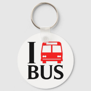 I Liebe des Liebe-Bus-  I der Bus des Bus-  Schlüsselanhänger