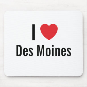 I Liebe des Moines Mousepad