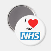 I Liebe des NHS Magnet für Kühlschränke und Gefrie (Vorderseite/Rückseite)