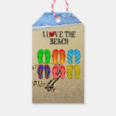 I Liebe des Strandes Geschenkanhänger (Vorderseite)