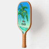 I Liebe des Strandes Pickleball Schläger (Links)