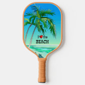 I Liebe des Strandes Pickleball Schläger (Rückseite)