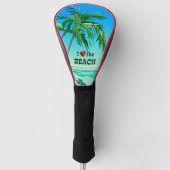 I Liebe des Strandes, Tropical Blue Golf Headcover (Vorderseite)