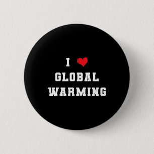 I Liebe des Tages der globalen Erwärmung zum Klima Button