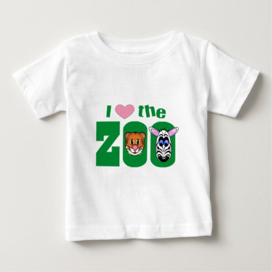 I Liebe des ZOO Baby T-shirt (Vorderseite)