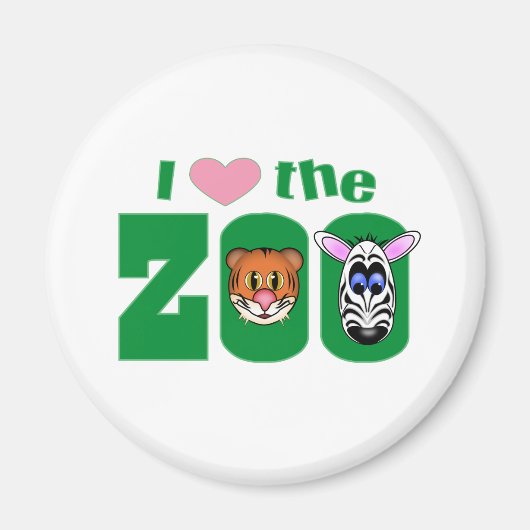 I Liebe des ZOO Magnet (Vorne)