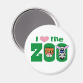 I Liebe des ZOO Magnet (Vorderseite/Rückseite)
