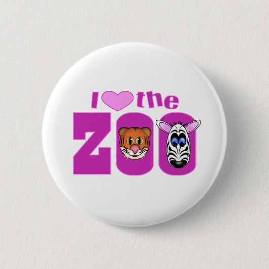 I Liebe des Zoos Button (Vorderseite)