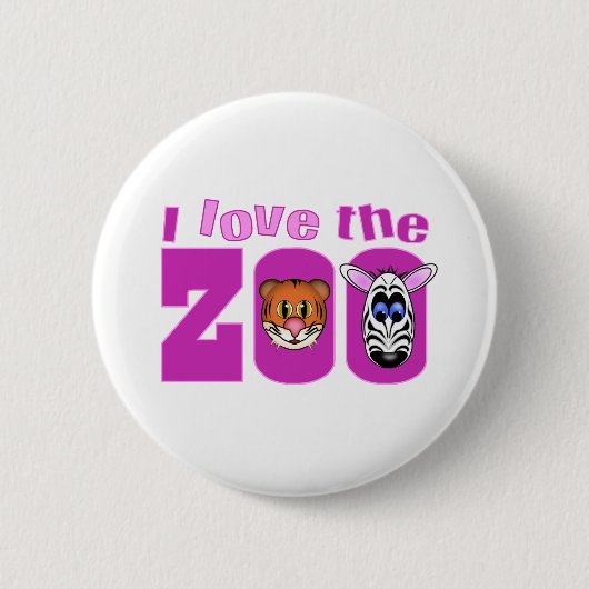 I Liebe des Zoos Button (Vorderseite)