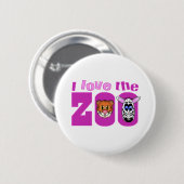 I Liebe des Zoos Button (Vorne & Hinten)