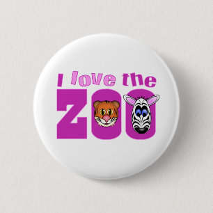 I Liebe des Zoos Button
