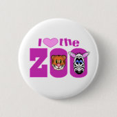 I Liebe des Zoos Button (Vorderseite)