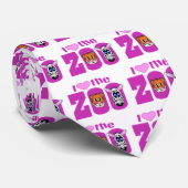 I Liebe des Zoos Krawatte (Gerollt)