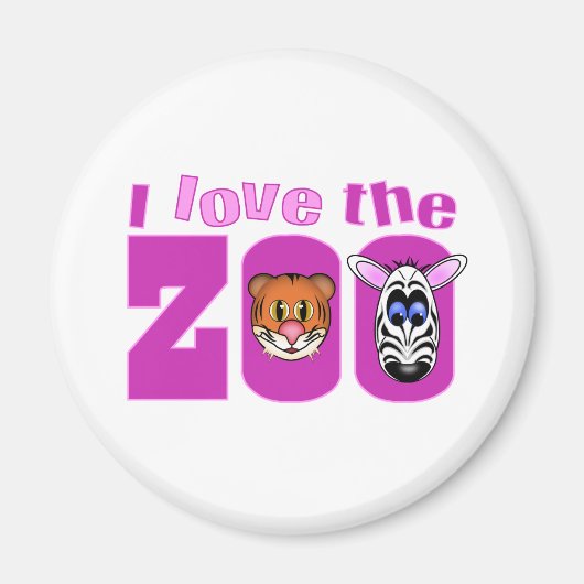 I Liebe des Zoos Magnet (Vorne)