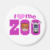 I Liebe des Zoos Magnet (Vorne)