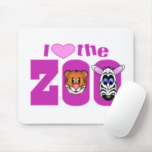 I Liebe des Zoos Mousepad (Mit Mouse)