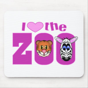 I Liebe des Zoos Mousepad
