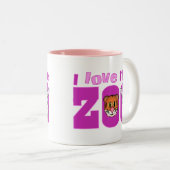 I Liebe des Zoos Zweifarbige Tasse (VorderseiteRechts)