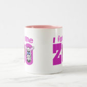 I Liebe des Zoos Zweifarbige Tasse (Mittel)
