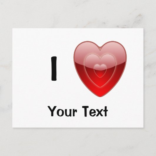 I Liebe Design Postkarte (Vorderseite)