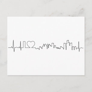 I Liebe Detroit in einer außerordentlichen ecg Art Postkarte