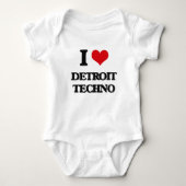 I Liebe DETROIT TECHNO Baby Strampler (Vorderseite)