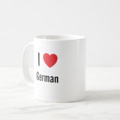 I Liebe Deutsch Kaffeetasse (Vorderseite Links)