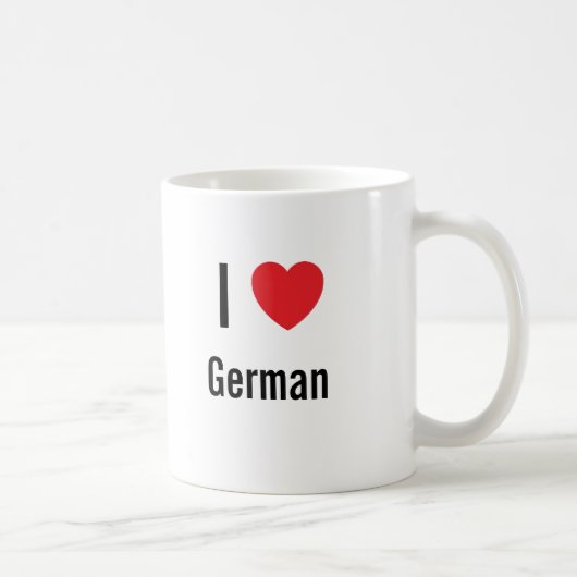 I Liebe Deutsch Kaffeetasse (Rechts)
