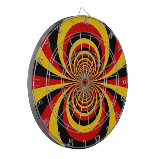 I Liebe Deutsche Druckgrafik Dartscheibe (Vorderseite Links)