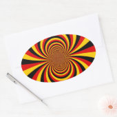 I Liebe Deutsche Druckgrafik Ovaler Aufkleber (Umschlag)