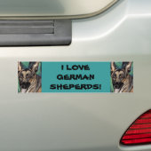 I LIEBE DEUTSCHE SCHEPERDS Autoaufkleber (Auf Auto)