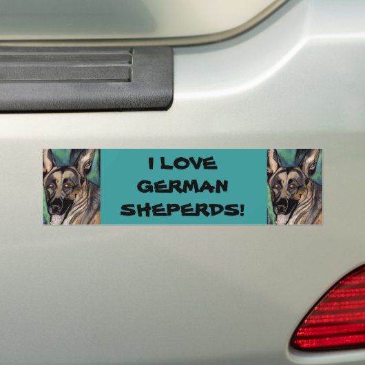 I LIEBE DEUTSCHE SCHEPERDS Autoaufkleber (Auf Auto)