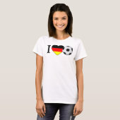 I Liebe-deutscher Fußball (Fussball Deutschland) T-Shirt (Vorne ganz)