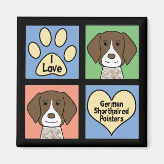 I Liebe Deutscher Kurzzeiger Magnet
